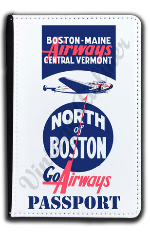 Boston Maine Airways Central Vermont Passport Case