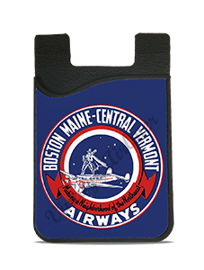 Boston-Maine Airways and Central Vermont Airways 1930's Bag Sticker Card Caddy
