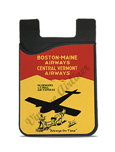 Boston-Maine Airways and Central Vermont Airways 1935 Timetable Card Caddy