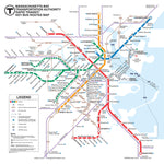City Transit Map Puzzles - Boston T by New York Puzzle Company - (500 pieces)