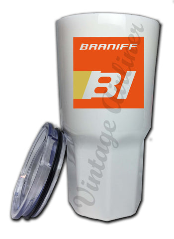 Braniff 1970's Orange Logo Tumbler