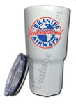 Braniff Airways 1950's Vintage Bag Tag Sticker Tumbler