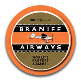 Braniff 1930's Lockheed Vega Bag Sticker Magnets