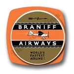 Braniff 1930's Lockheed Vega Bag Sticker Magnets