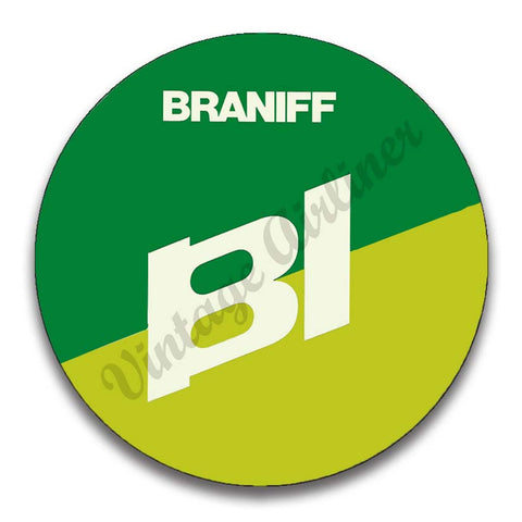 Braniff International 1970's Green Logo Magnets