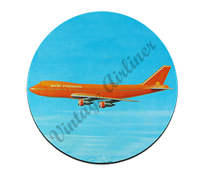 Big Orange: Braniff 747s Round Mousepad
