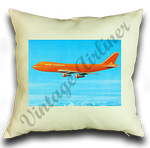 Big Orange: Braniff 747s Linen Pillow Case Cover