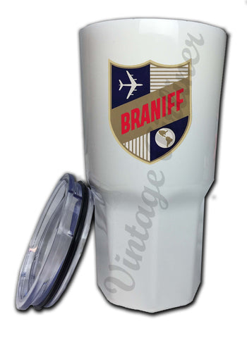 Braniff International 1950's Shield Bag Sticker Tumbler