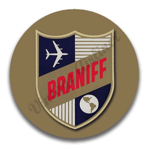 Braniff International 1950's Shield Magnets
