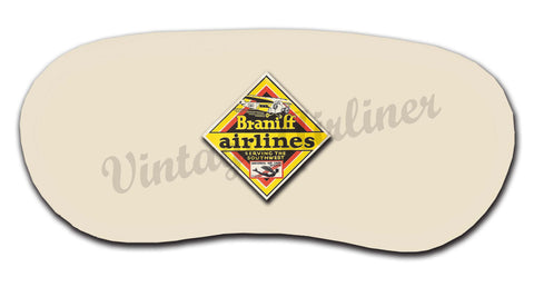 Braniff Airlines Original Bag Sticker Sleep Mask
