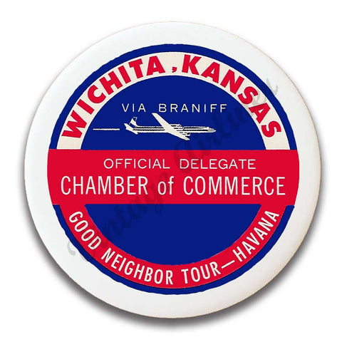 Braniff International Wichita Kansas Chamber Magnets