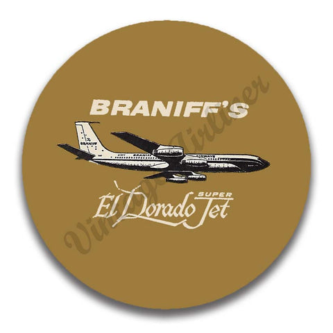 Braniff International Airways Golden El Dorado Jets Magnets