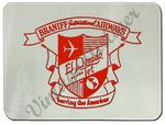 Braniff International Airways El Dorado Jet Shield Glass Cutting Board