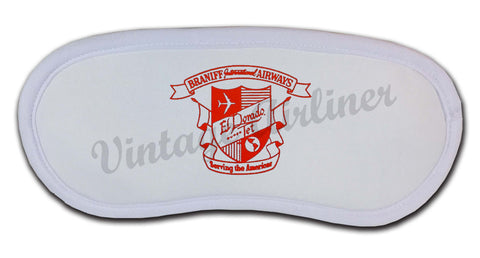 Braniff International Airways El Dorado Jet Shield Bag Sticker Sleep Mask