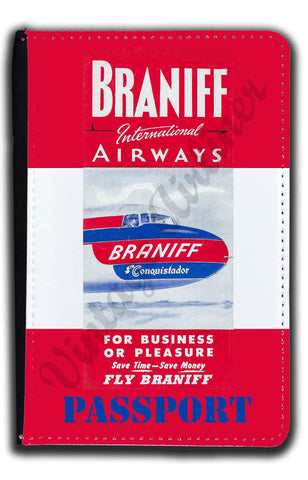 Braniff International Airways Passport Case