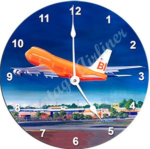 Braniff 747 Wall Clock