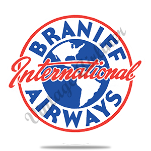 Braniff 1950's Vintage Round Coaster