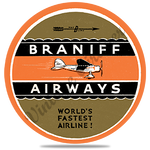 Braniff Airways 1930's Lockheed Vega Round Coaster