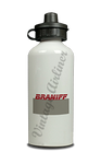 Braniff International 1980's Ticket Jacket Cover Aluminum Water Bottle