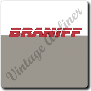 Braniff 1980's Logo Square Coaster