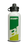 Braniff International 1970's Green Logo Aluminum Water Bottle