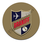 Braniff International 1950's Shield Round Mousepad