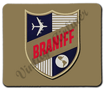 Braniff International 1950's Shield Rectangular Mousepad