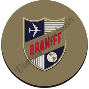 Braniff International 1950's Shield Round Coaster