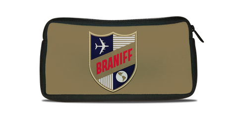 Braniff International 1950's Shield Bag Sticker Travel Pouch