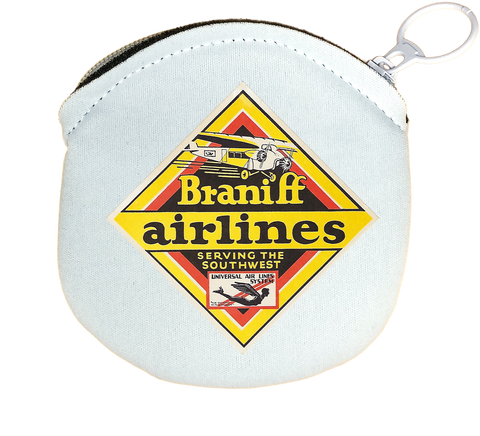 Braniff Airlines Original Round Coin Purse