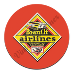 Braniff Airlines Original Round Mousepad