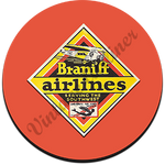 Braniff Airlines Original Round Coaster