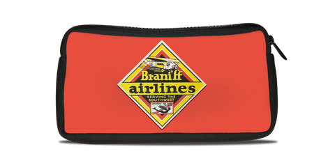 Braniff Airlines Original Bag Sticker Travel Pouch