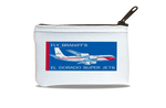 Braniff International El Dorado Super Jets Bag Sticker Rectangular Coin Purse