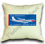 Braniff International El Dorado Super Jets Linen Pillow Case Cover