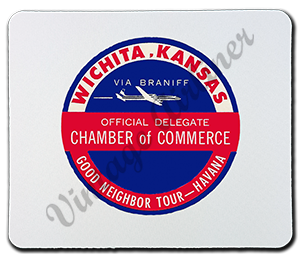 Braniff International Wichita Kansas Chamber Rectangular Mousepad