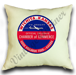 Braniff International Wichita Kansas Chamber Linen Pillow Case Cover