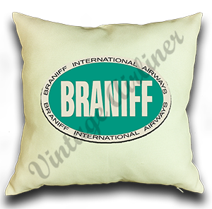 Braniff International Airways Linen Pillow Case Cover