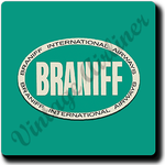 Braniff International Airways Square Coaster