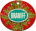 Braniff International Airways Logo Ornaments