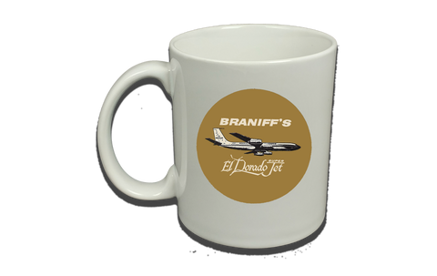 Braniff International Airways Golden El Dorado Jets  Coffee Mug