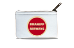 Braniff Airways Red Logo Bag Sticker Rectangular Coin Purse