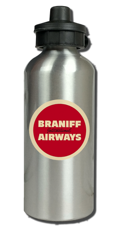 Braniff Airways Red Logo Aluminum Water Bottle