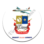 Braniff International Airways El Dorado Round Mousepad