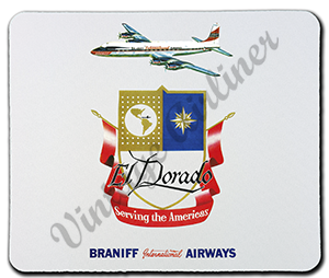Braniff International Airways El Dorado Rectangular Mousepad