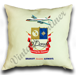 Braniff International Airways El Dorado Linen Pillow Case Cover