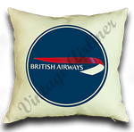 British Airways Logo Linen Pillow Case Cover