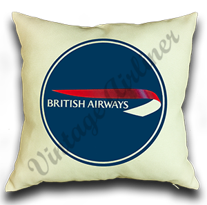British Airways Logo Linen Pillow Case Cover