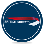 British Airways Logo Round Coaster
