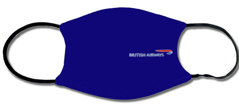 British Airways Logo Face Mask in Navy